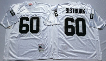 Raiders 60 Otis Sistrunk White Throwback Jersey Raiders 60 Otis Sistrunk White Throwback Jersey