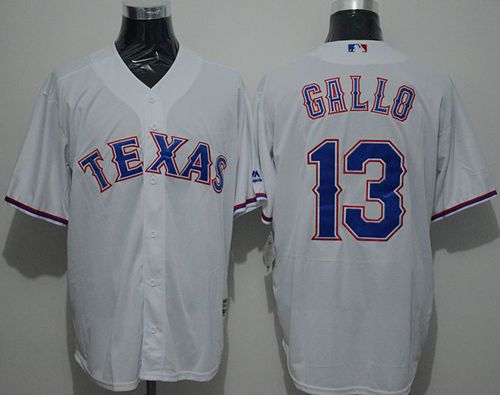 Rangers #13 Joey Gallo White New Cool Base Stitched MLB Jersey Rangers #13 Joey Gallo White New Cool Base Stitched MLB Jersey