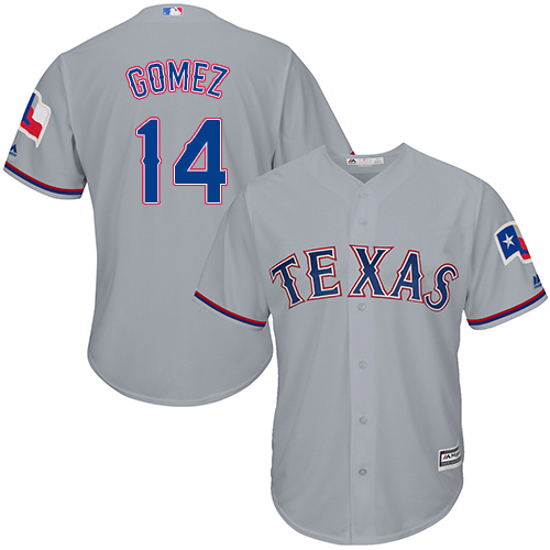 Rangers #14 Carlos Gomez Grey Cool Base Stitched Youth MLB Jersey Rangers #14 Carlos Gomez Grey Cool Base Stitched Youth MLB Jersey