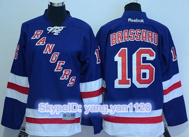 Rangers #16 Derick Brassard Blue Home Stitched Youth NHL Jersey Rangers #16 Derick Brassard Blue Home Stitched Youth NHL Jersey