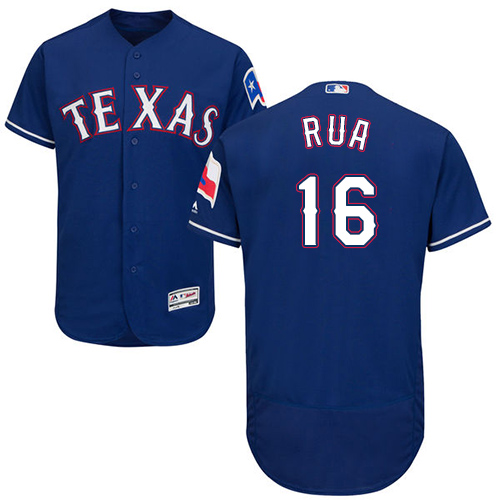 Rangers #16 Ryan Rua Blue Flexbase Authentic Collection Stitched Baseball Jersey