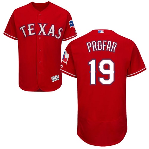 Rangers #19 Jurickson Profar Red Flexbase Authentic Collection Stitched Baseball Jersey Rangers #19 Jurickson Profar Red Flexbase Authentic Collection Stitched Baseball Jersey