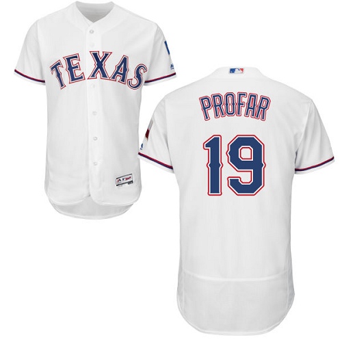Rangers #19 Jurickson Profar White Flexbase Authentic Collection Stitched Baseball Jersey Rangers #19 Jurickson Profar White Flexbase Authentic Collection Stitched Baseball Jersey