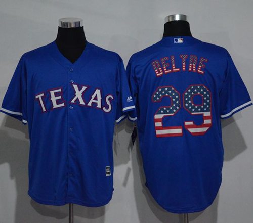 Rangers #29 Adrian Beltre Blue USA Flag Fashion Stitched MLB Jersey Rangers #29 Adrian Beltre Blue USA Flag Fashion Stitched MLB Jersey