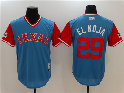 Rangers #29 Adrian Beltre El Koja Light Blue 2018 Players' Weekend Authentic Team Jersey