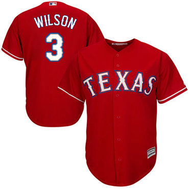 Rangers #3 Russell Wilson Red Cool Base Stitched Youth MLB Jersey Rangers #3 Russell Wilson Red Cool Base Stitched Youth MLB Jersey