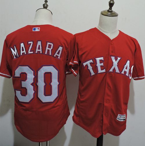 Rangers #30 Nomar Mazara Red Flexbase Authentic Collection Stitched MLB Jersey Rangers #30 Nomar Mazara Red Flexbase Authentic Collection Stitched MLB Jersey