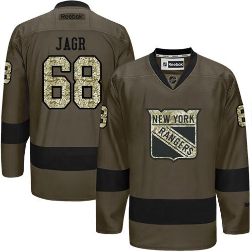 Rangers #68 Jaromir Jagr Green Salute to Service Stitched NHL Jersey Rangers #68 Jaromir Jagr Green Salute to Service Stitched NHL Jersey