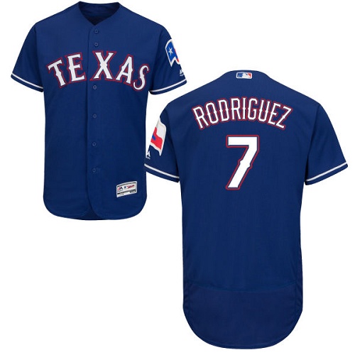 Rangers #7 Ivan Rodriguez Blue Flexbase Authentic Collection Stitched MLB Jersey Rangers #7 Ivan Rodriguez Blue Flexbase Authentic Collection Stitched MLB Jersey