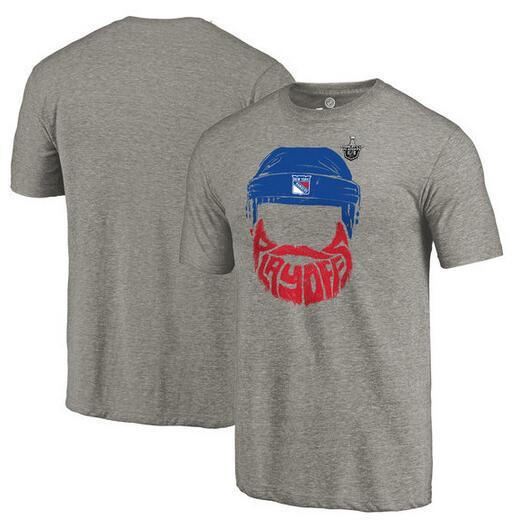 Rangers 2017 Stanley Cup Playoffs Gray Men's Short Sleeve T-Shirt