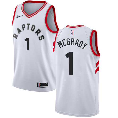 Raptors #1 Tracy Mcgrady White Basketball Swingman Association Edition Jersey Raptors #1 Tracy Mcgrady White Basketball Swingman Association Edition Jersey