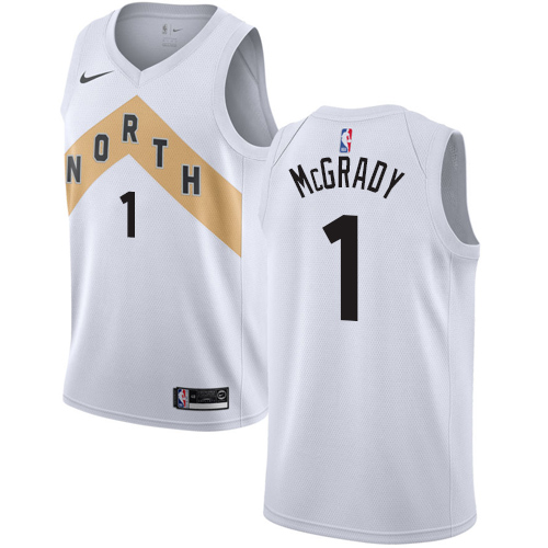 Raptors #1 Tracy Mcgrady White Basketball Swingman City Edition 2018 19 Jersey Raptors #1 Tracy Mcgrady White Basketball Swingman City Edition 2018 19 Jersey