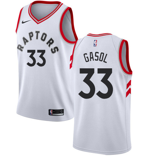 Raptors #33 Marc Gasol White Basketball Swingman Association Edition Jersey Raptors #33 Marc Gasol White Basketball Swingman Association Edition Jersey