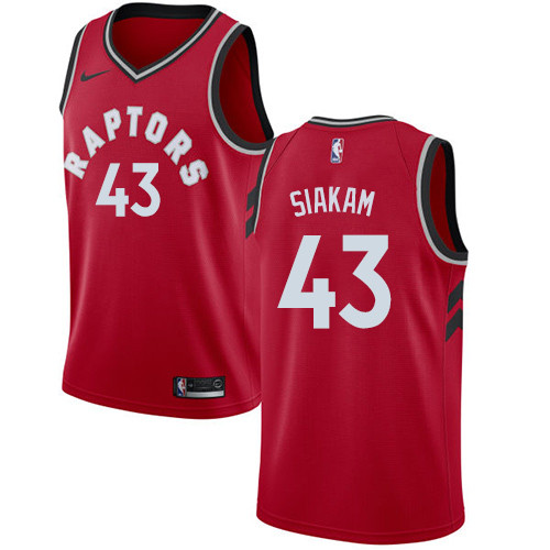 Raptors #43 Pascal Siakam Red Youth Basketball Swingman Icon Edition Jersey