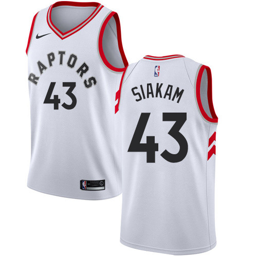 Raptors #43 Pascal Siakam White Women's Basketball Swingman Association Edition Jersey Raptors #43 Pascal Siakam White Women's Basketball Swingman Association Edition Jersey