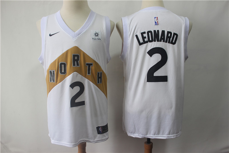 Raptors 2 Kawhi Leonard White 2018-19 City Edition Nike Swingman Jersey