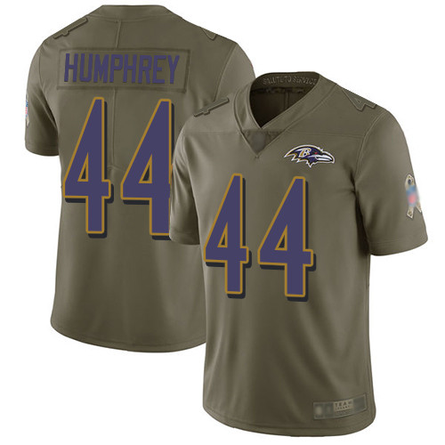 Ravens #44 Marlon Humphrey Olive Men's Stitched Football Limited 2017 Salute To Service Jersey Ravens #44 Marlon Humphrey Olive Men's Stitched Football Limited 2017 Salute To Service Jersey