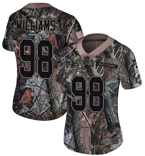 Ravens #98 Brandon Williams Camo Women's Stitched Football Limited Rush Realtree Jersey Ravens #98 Brandon Williams Camo Women's Stitched Football Limited Rush Realtree Jersey