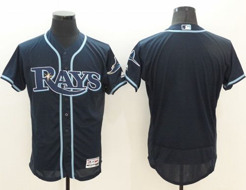 Rays Blank Dark Blue Flexbase Authentic Collection Stitched MLB Jersey Rays Blank Dark Blue Flexbase Authentic Collection Stitched MLB Jersey