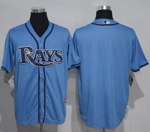 Rays Blank Light Blue New Cool Base Stitched MLB Jersey Rays Blank Light Blue New Cool Base Stitched MLB Jersey