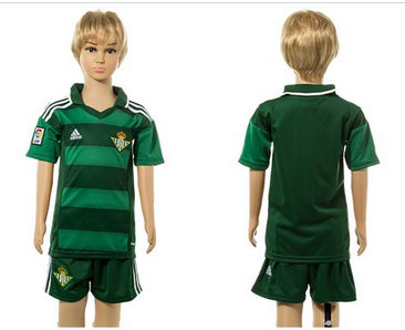Real Betis Blank Away Kid Soccer Club Jersey