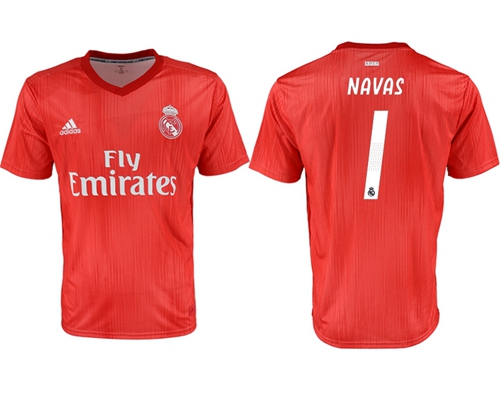Real Madrid #1 Navas Third Soccer Club Jersey