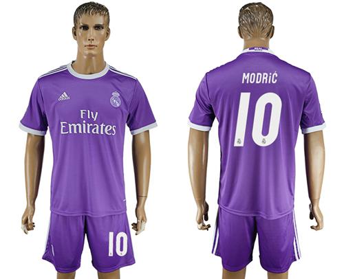 Real Madrid #10 Modric Away Soccer Club Jersey Real Madrid #10 Modric Away Soccer Club Jersey