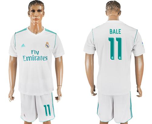 Real Madrid #11 Bale White Home Soccer Club Jersey Real Madrid #11 Bale White Home Soccer Club Jersey