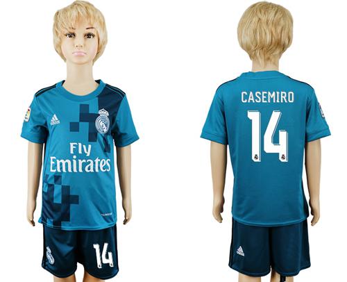 Real Madrid #14 Casemiro Sec Away Kid Soccer Club Jersey Real Madrid #14 Casemiro Sec Away Kid Soccer Club Jersey