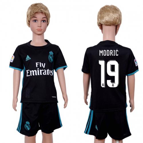 Real Madrid #19 Modric Away Kid Soccer Club Jersey Real Madrid #19 Modric Away Kid Soccer Club Jersey