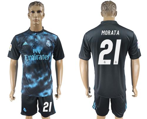 Real Madrid #21 Morata Away Soccer Club Jersey