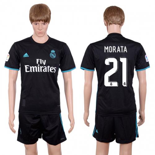 Real Madrid #21 Morata Away Soccer Club Jersey Real Madrid #21 Morata Away Soccer Club Jersey