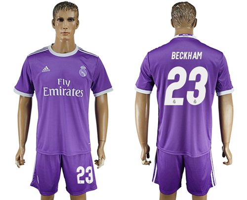 Real Madrid #23 Beckham Away Soccer Club Jersey Real Madrid #23 Beckham Away Soccer Club Jersey