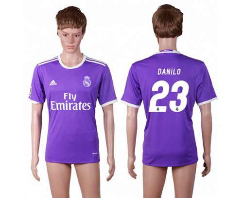 Real Madrid #23 Danilo Away Soccer Club Jersey Real Madrid #23 Danilo Away Soccer Club Jersey
