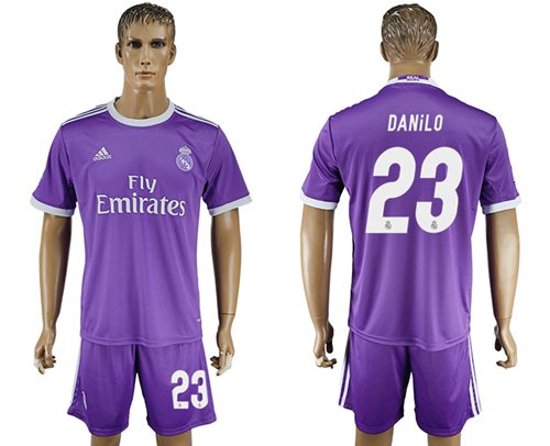 Real Madrid #23 Danilo Away Soccer Club Jersey Real Madrid #23 Danilo Away Soccer Club Jersey