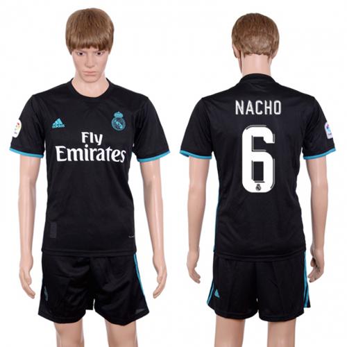 Real Madrid #6 Nacho Away Soccer Club Jersey Real Madrid #6 Nacho Away Soccer Club Jersey