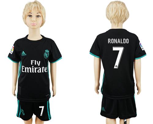 Real Madrid #7 Ronaldo Away Kid Soccer Club Jersey Real Madrid #7 Ronaldo Away Kid Soccer Club Jersey