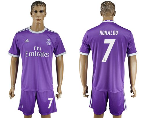 Real Madrid #7 Ronaldo Away Soccer Club Jersey Real Madrid #7 Ronaldo Away Soccer Club Jersey