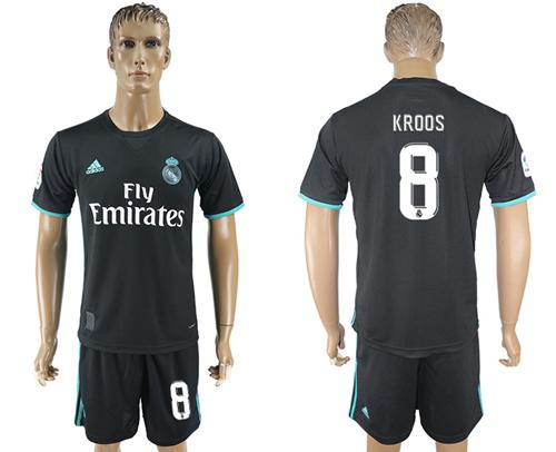 Real Madrid #8 Kroos Away Soccer Club Jersey Real Madrid #8 Kroos Away Soccer Club Jersey