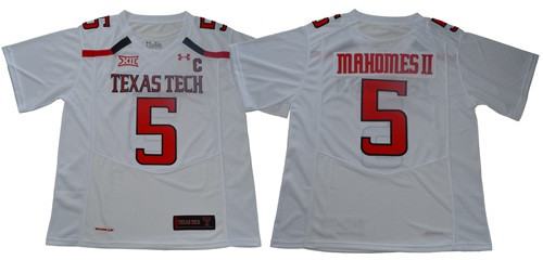 Red Raiders #5 Patrick Mahomes White Limited Stitched College Jersey Red Raiders #5 Patrick Mahomes White Limited Stitched College Jersey