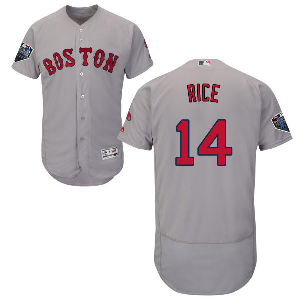 Red Sox #14 Jim Rice Grey Flexbase Authentic Collection 2018 World Series Stitched MLB Jersey Red Sox #14 Jim Rice Grey Flexbase Authentic Collection 2018 World Series Stitched MLB Jersey