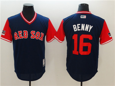 Red Sox #16 Andrew Benintendi Benny Navy 2018 Players' Weekend Authentic Team Jersey Red Sox #16 Andrew Benintendi Benny Navy 2018 Players' Weekend Authentic Team Jersey