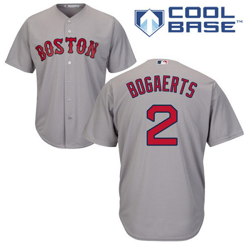 Red Sox #2 Xander Bogaerts Grey Road Women's Stitched MLB Jersey