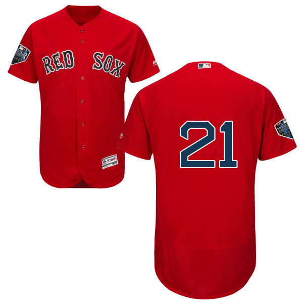 Red Sox #21 Roger Clemens Red Flexbase Authentic Collection 2018 World Series Stitched MLB Jersey Red Sox #21 Roger Clemens Red Flexbase Authentic Collection 2018 World Series Stitched MLB Jersey