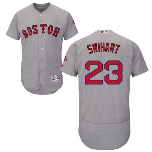 Red Sox #23 Blake Swihart Grey Flexbase Authentic Collection Stitched MLB Jersey Red Sox #23 Blake Swihart Grey Flexbase Authentic Collection Stitched MLB Jersey