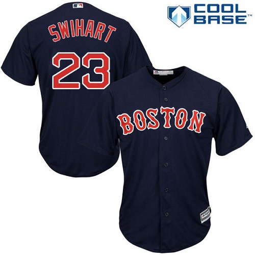 Red Sox #23 Blake Swihart Navy Blue Alternate Women's Stitched MLB Jersey