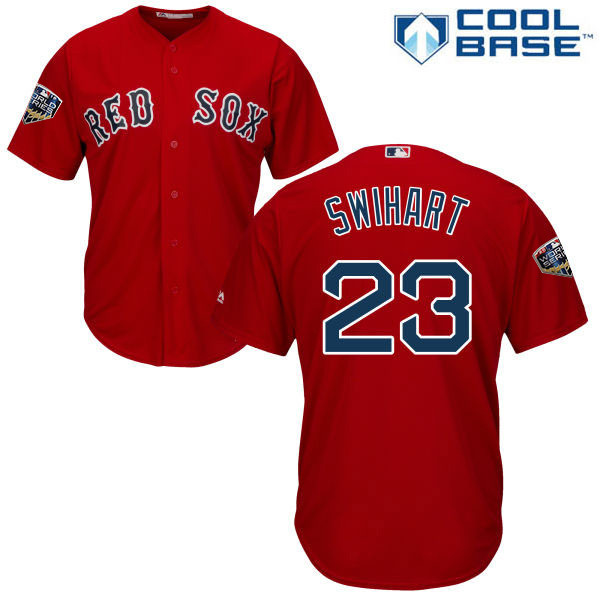 Red Sox #23 Blake Swihart Red Cool Base 2018 World Series Stitched Youth MLB Jersey Red Sox #23 Blake Swihart Red Cool Base 2018 World Series Stitched Youth MLB Jersey