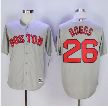 Red Sox #26 Wade Boggs New Grey Cool Base Stitched MLB Jersey Red Sox #26 Wade Boggs New Grey Cool Base Stitched MLB Jersey