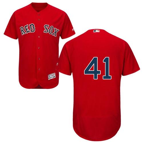 Red Sox #41 Chris Sale Red Flexbase Authentic Collection Stitched MLB Jersey Red Sox #41 Chris Sale Red Flexbase Authentic Collection Stitched MLB Jersey