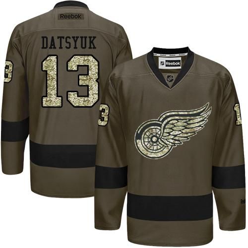 Red Wings #13 Pavel Datsyuk Green Salute to Service Stitched NHL Jersey Red Wings #13 Pavel Datsyuk Green Salute to Service Stitched NHL Jersey
